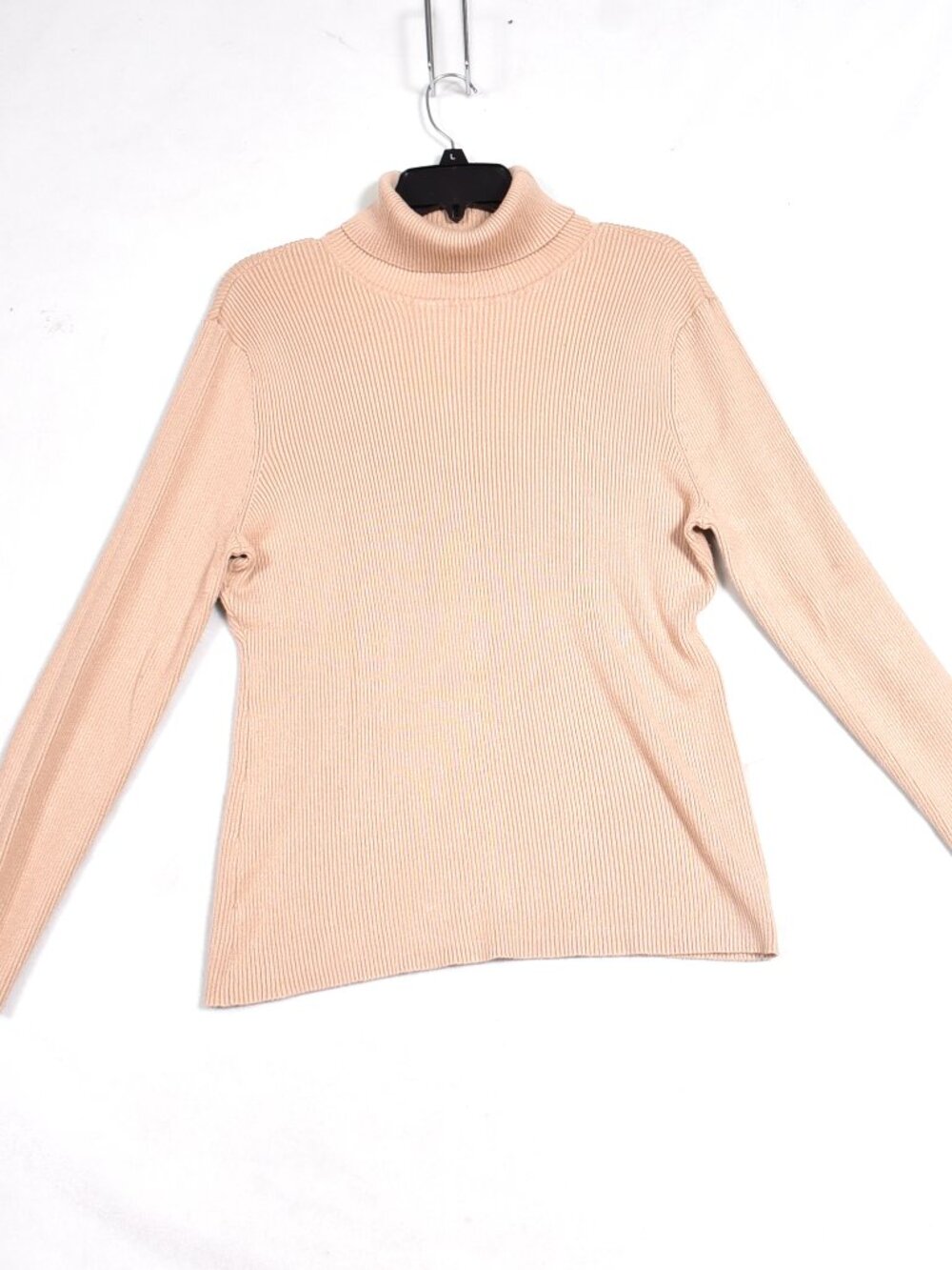 United States Sweater Women's Ribbed Turtleneck Tan SIze XL
